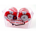 Las Vegas Casino Style 2 Roll Rack of 18 $5 Casino Chips